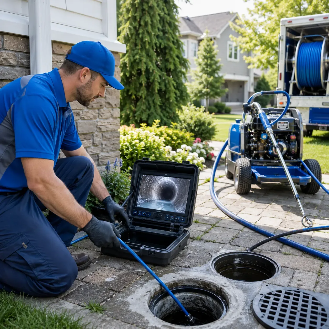 Outdoor drain cleaning professionals serving Lickingville, PA