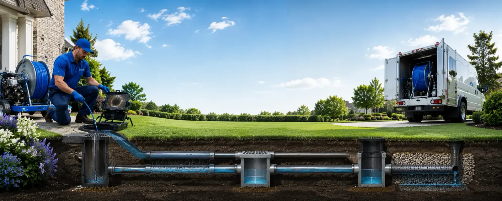 Outdoor drain cleaning information for Lickingville, PA